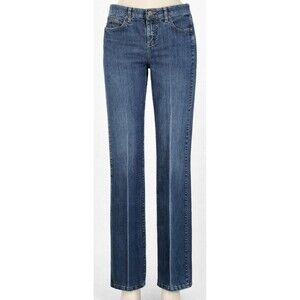 Wrangler Q-Baby Jeans Womens 5/6x32 Bootcut Mid Rise Medium Wash